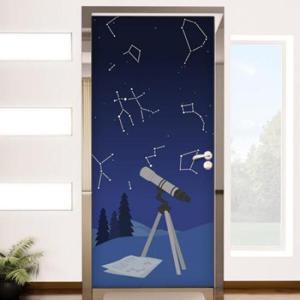 아트박스/꾸밈 ad201-별자리관측_현관문시트지