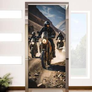 아트박스/꾸밈 ad195-바이크여행_현관문시트지
