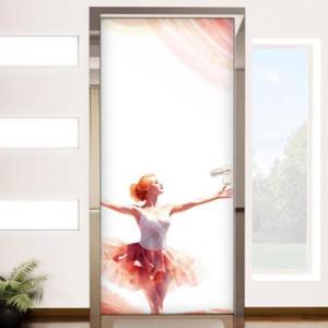 아트박스/꾸밈 dc783-발레리나소녀_현관문시트지