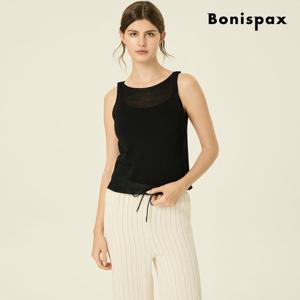 [보니스팍스(여성의류)]베이직 린넨 슬리브리스 니트 (XP6KP010M0)