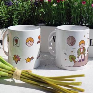 아트박스/꾸밈 ir572-디자인머그컵2p-어린왕자와장미