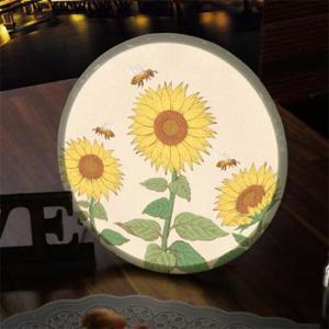 아트박스/꾸밈 nr484-LED액자25R_해바라기와꿀벌