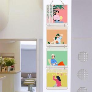 아트박스/꾸밈 ny971-멀티아크릴액자_행복한커피샵(4단소형)