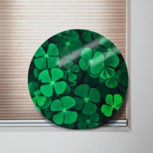 아트박스/꾸밈 fh202-원형아크릴액자_행운의네잎크로버