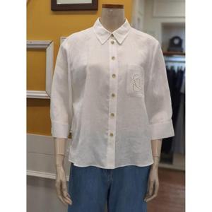 BCBG 세이브존01 서머 7부 소매 마 블라우스 B5B3B401