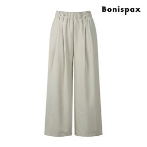 [보니스팍스(여성의류)]스트레이트 밴딩 와이드 팬츠 (XP6PT011M0)