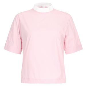 샵앤) 여성 라운드넥 부분메쉬 스판 골프 반팔 티셔츠 LB-WSH-20695-핑크