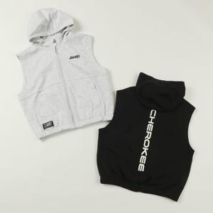 [지프키즈]체로키 셋업 민소매 후드집업  KP2TZU031