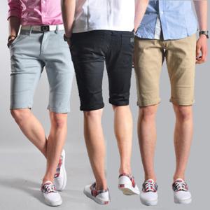 JB0602 핏좋은 남성 스판 롤업 면반바지 7컬러 36까지