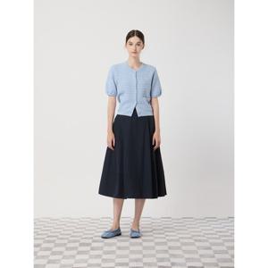 [씨씨콜렉트] 턱 플레어 미디 스커트