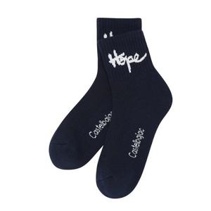 [까스텔바작]남성 발목 슬로건 포인트 양말 BGEMGO204NY_CC