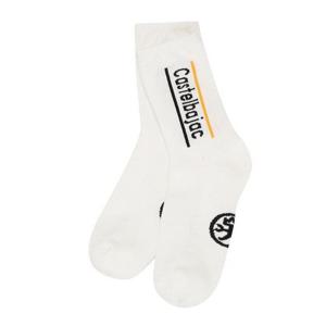 [까스텔바작]남자 로고 레터링 양말 BGEMGO206WH_CC