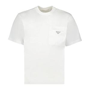 프라다 나일론 포켓 반팔 티셔츠 화이트 UJN661 11CK F0009