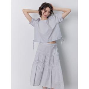 [뷰어]여성 드로우스트링 블라우스 ZNWSP509_GR