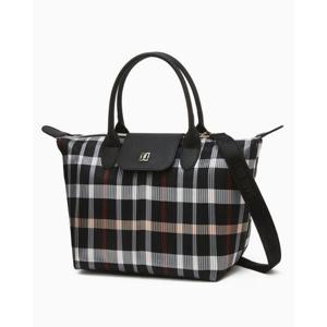 닥스골프 여성 블랙 플리츠 토트백DNGF5F964BA