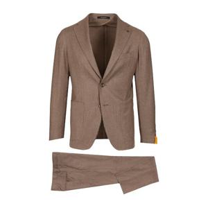 딸리아또레 몬테카를로 베이지 울 실크 수트 2SMC22K01520038 E