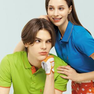 샵앤) 여성 카라넥 쿨론 한줄 배색 반팔 골프티 SC-WSH-G0024