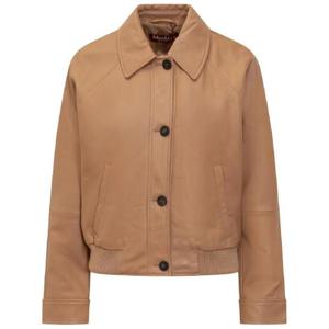 막스마라 가죽 봄버 재킷 2426446011