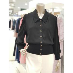 미니멈 세이브존01 밑단 벤딩 블라우스 MXCAWB7370BK