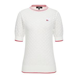 JDX HC12 전판 아트웍 라운드넥 니트 X2SPW6354IV