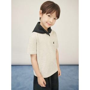 [빈폴키즈] [Essential] 수피마 베이직 반팔 티셔츠 베이지 (BI5642UE1A)