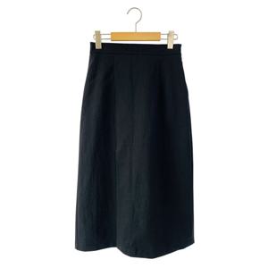 샵앤) 국산 여성 뒷밴딩 트임 H라인 여름 미디 스커트 STJ-WSK-4584-블랙