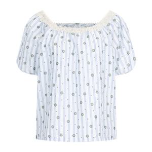 샵앤) 여성 스퀘어넥 퍼프 반팔 블라우스 MSE-WBL-20689-소라