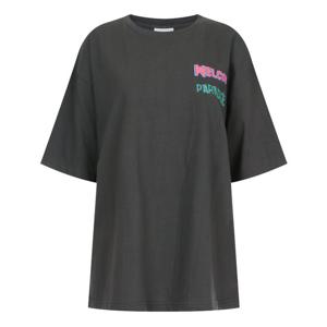 샵앤) 국산 여성 라운드넥 파라다이스 나염 반팔 면티 MER-WSH-20715-차콜