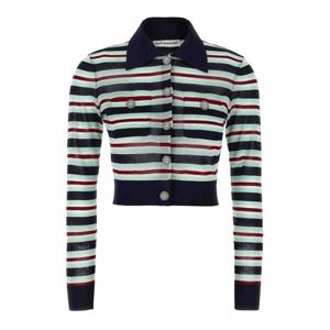 [SELF-PORTRAIT] 라프리마 여성 가디건 네이비 스트라이프 비스코스 니트 PF25050TBL Multicolour /8