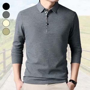 골프티셔츠 남성 긴팔 와플 피케 카라 티셔츠 기능성 골프상의