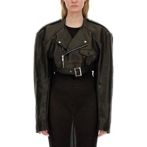 릭오웬스 크롭 바이커 재킷 RP02D3705 LNV09