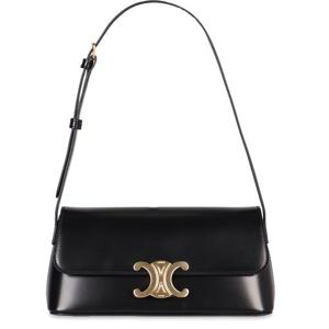 셀린느 다이앤 블랙 가죽 숄더 백 120553BF4 38NO