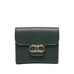 25 FW 페라가모 간치니 장식 카프스킨 지갑 220961785781 TP439567069