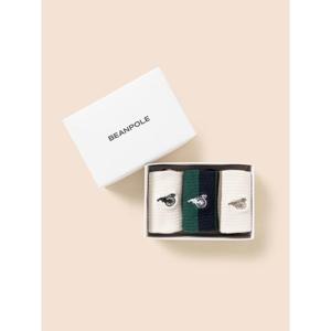 [빈폴키즈] 베이직 양말 3족 세트  블랙 (BI57KTU045)