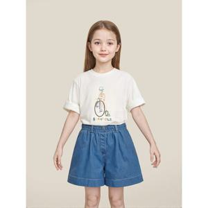 [빈폴키즈] 컬러풀 자전거 반소매 티셔츠  화이트 (BI5742U091)