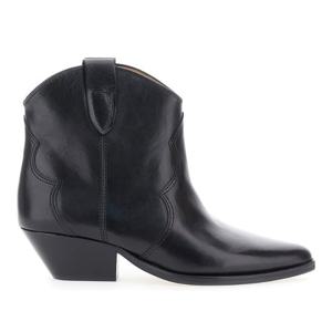 이자벨마랑 블랙 레더 웨스턴 앵클 부츠 BO0002FA A3A03S01BK
