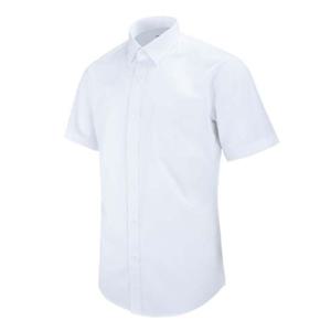화이트셔츠 반팔일반)화이트 일반 솔리드 셔츠_MS001