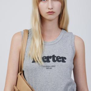 [쥬크]레터링 슬리브리스 탑 (Z252MSM016)