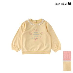 [밍크뮤]YE 리본십자수스웨트셔츠 35A1533406 35A15-334-06 35A15-330-04 출산