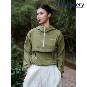 디스커버리 (DWWJ91053_OLS) 프레시벤트 여성 아노락 크롭 바람막이 DXNW