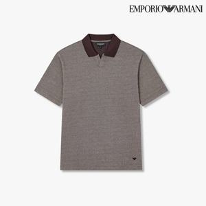 [엠포리오 아르마니]남성 투 톤 자카드 폴로 셔츠(A515326013)