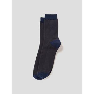 [로가디스] 투톤 링글패턴 미들 삭스  네이비 (MA57KTR04R)