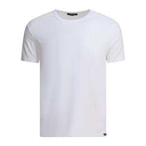 톰포드 남성 화이트 반팔 티셔츠 T4M081040100