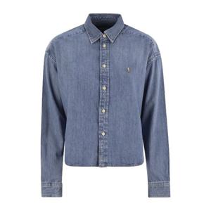 랄프로렌 반팔 스퀘어 데님 셔츠 211969457 001