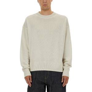 스튜디오니콜슨 화이트 페이퍼 크루넥 스웨터 KAMISNM1195 ICE