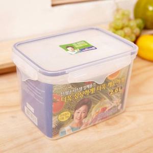 쿨맥시3 직사각 밀폐용기 14호 2L 밀폐용기 보관통 반찬통 보관용기 주방용품