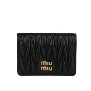 미우미우 마테라쎄 나파 카드 지갑 5MC103 AFPP F0002