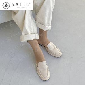 [애슬릿] 스퀘어 여성 데일리 실내 뮬 블로퍼 1.5cm