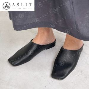 [애슬릿] 여성 스퀘어 데일리 사무실 플랫 뮬 블로퍼