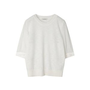 [요하넥스]우븐믹스 벌룬소매니트탑(Z5B5N104)